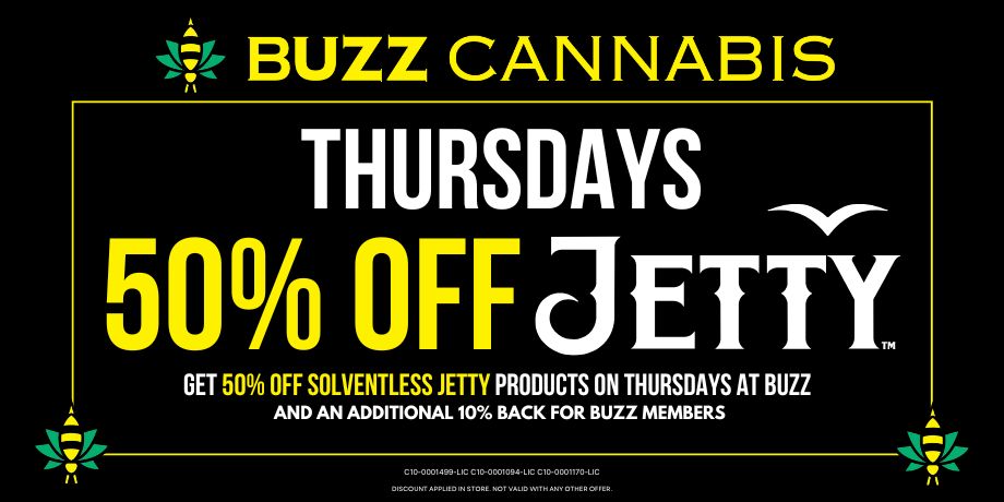 50% OFF Jetty Solventless on Thursdays