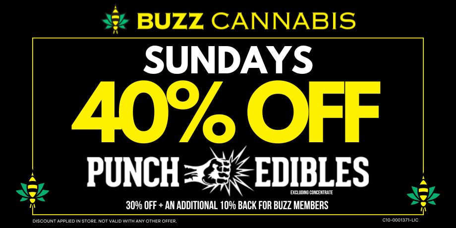 Punch Edibles on Sundays at BUZZ Wildomar