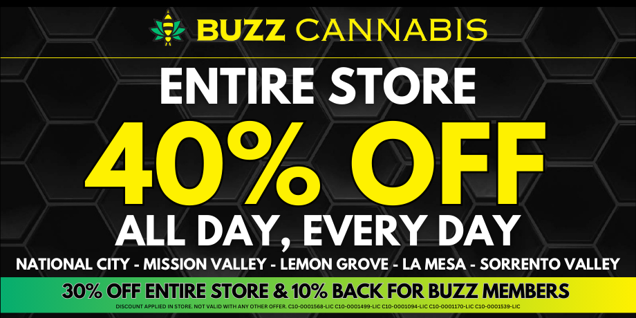 40% OFF Entire store at Mission Valley, La Mesa, Lemon Grove. National City and Sorrento Valley.